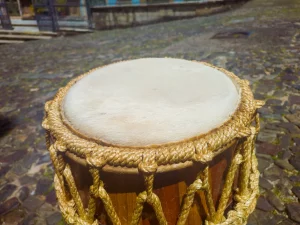 Top of atabaque drum