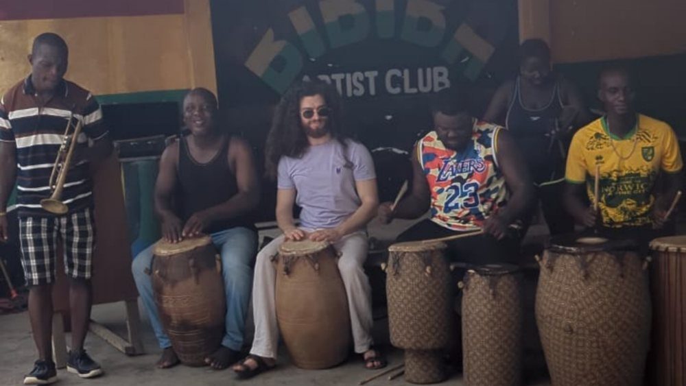 The Rhythms of Brazil: From Samba de Roda to Samba-Reggae - A Brazilian Based Traditional Arts Platform Musicians during a cultural exchange in Accra, Ghana