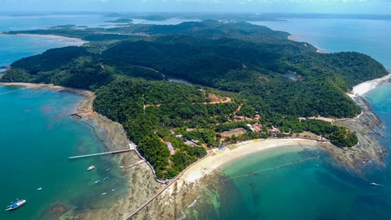 Itaparica Island with pristine beaches and crystal waters