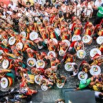 Olodum percussion ensemble performing